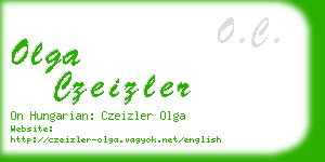 olga czeizler business card